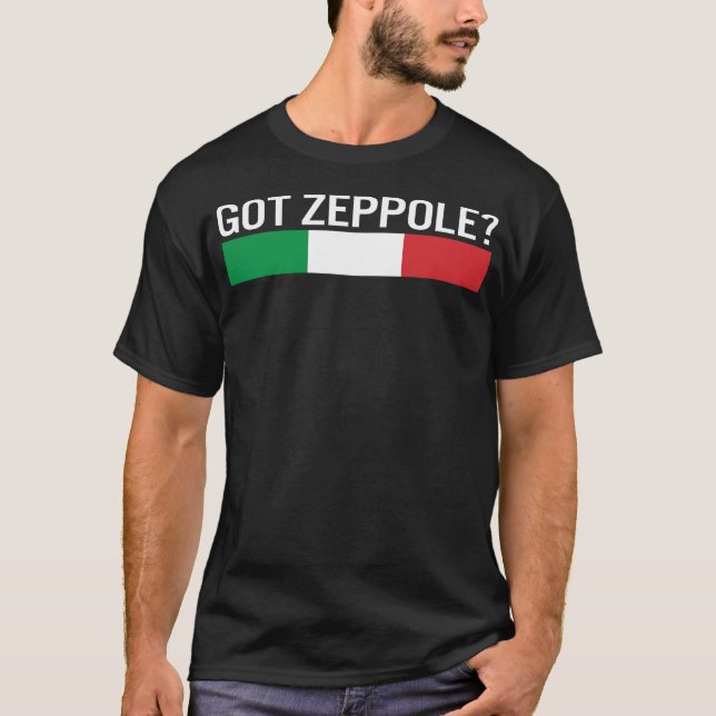 T-shirt Chemise Saint-Joseph, Drapeau de Zeppole Italie (Devant)