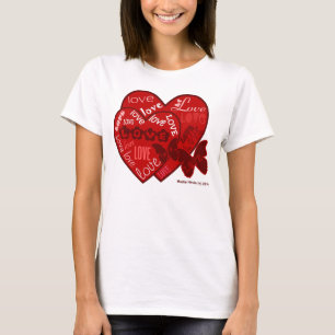 T-shirt Chemise Saint Valentin (2) - Coeurs et amour