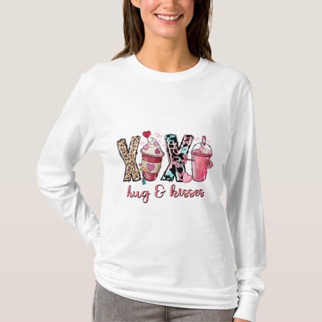 T-shirt Chemise Saint Valentin femme, Café Saint Valentin (Devant)