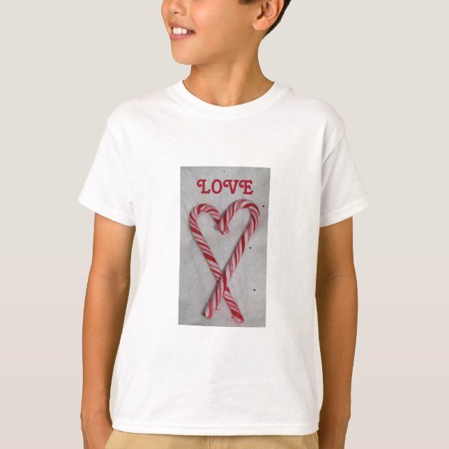 T-shirt Chemise Saint Valentin pour garçons (Devant)