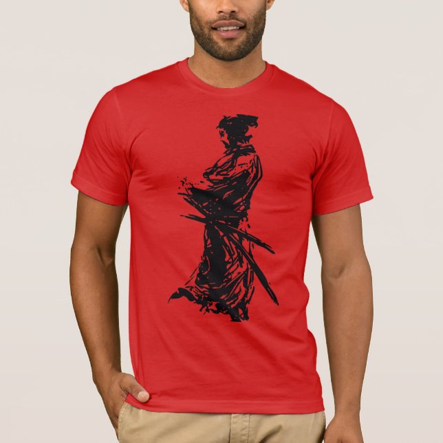 T-shirt chemise samurai ninja musashi (Devant)