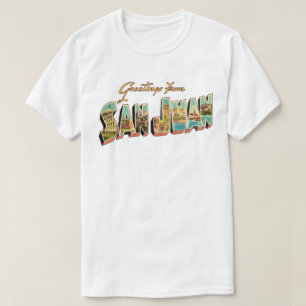 T-shirt Chemise San Juan Vintage Greeting T Shirt