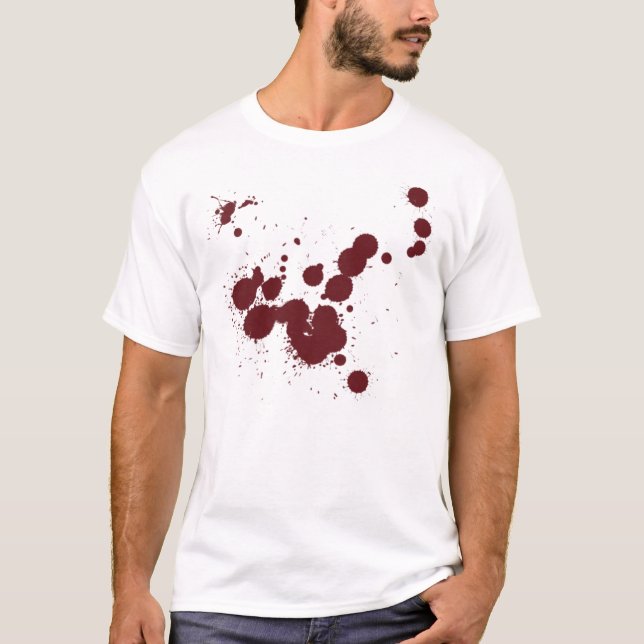 T-shirt chemise sanglante (Devant)