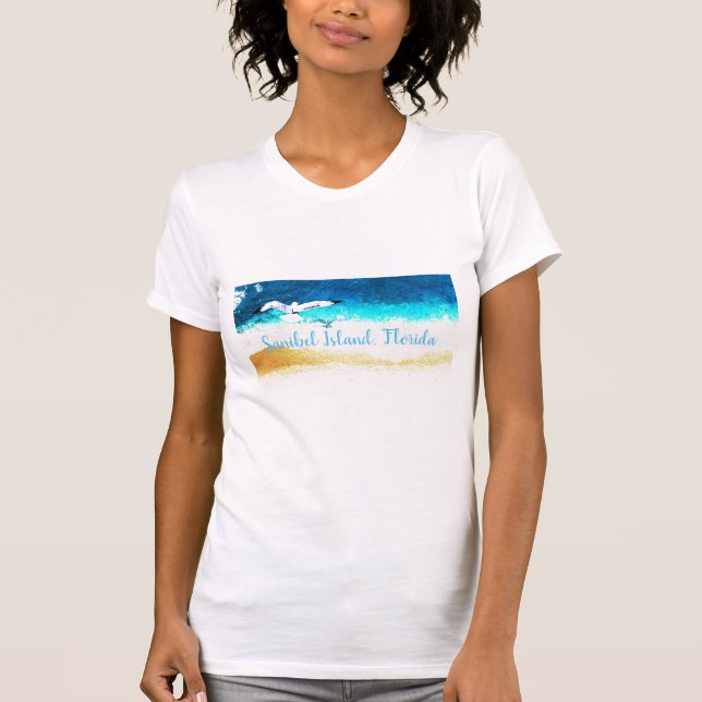 T-shirt Chemise Sanibel Island Florida (Devant)