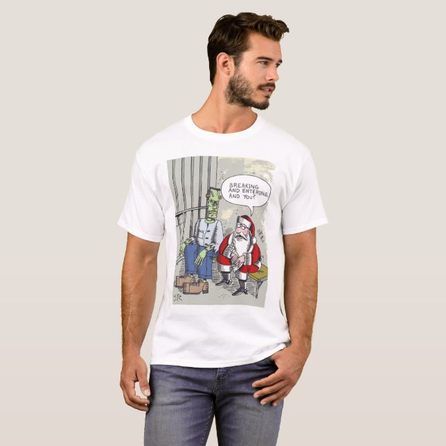 T-shirt Chemise Santa en prison (Devant entier)