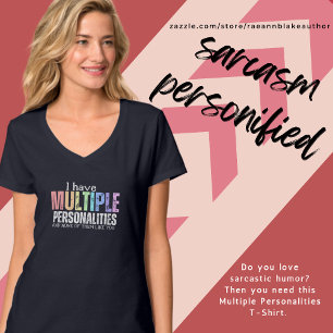 T-shirt Chemise Sarcastique Personnalités Multiples