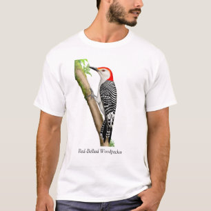 T-shirt Chemise sauvage d'oiseau de pivert gonflée par