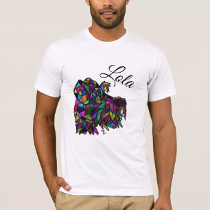 T-shirt Chemise Schnauzer personnalisée avec disquette