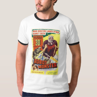 T-shirt Chemise Sci Fi MONSTER 3D ROBOT MOON
