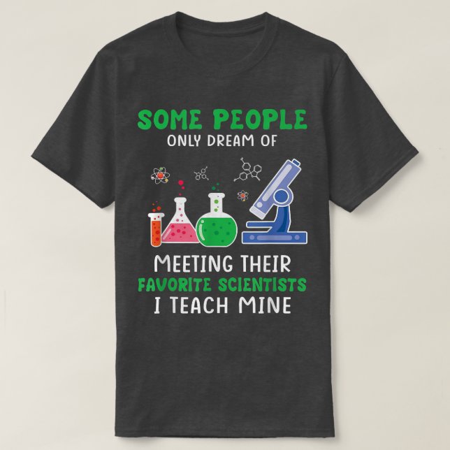 T-shirt Chemise scientifique, Chemise enseignante scientif (Design devant)