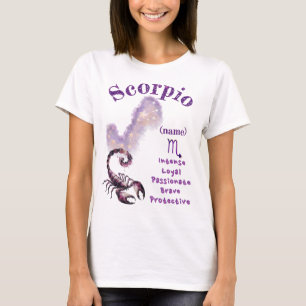 T-shirt Chemise Scorpio Signe du zodiaque *1