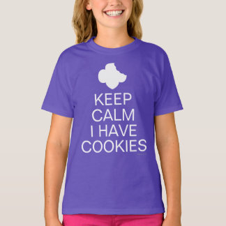 T-shirt Chemise Scouting - Gardez Le Calme J'Ai Des Cookie