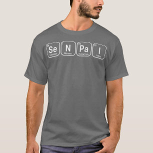 T-shirt Chemise Senpai Chimie Table périodique Science Ner