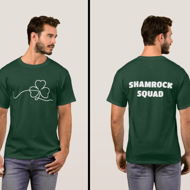 T-shirt Chemise Shamrock Squad Clover St Patrick (Créateur téléchargé)