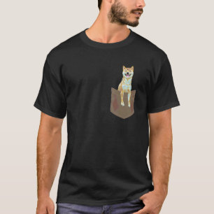 T-shirt Chemise Shiba Inu de poche Mignon Shiba pour homme
