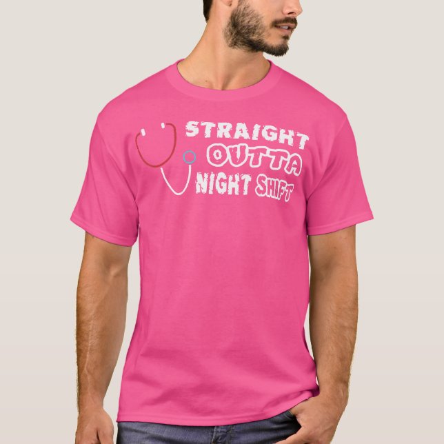 T-shirt Chemise Shift Nocturne Droite - Funny Nurse Doc (Devant)