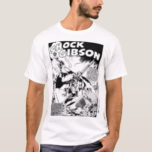 T-shirt Chemise 'SHOCK Gibson' avec panneau de bande dessi