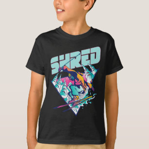 T-shirt Chemise shred vintage ski freestyle années 80 cost