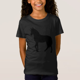 T-Shirt Chemise Silhouette Unicorne