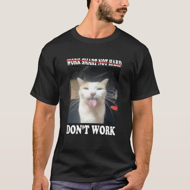 T-shirt Chemise Sill Avec Chat Ne Fonctionne Pas (Devant)