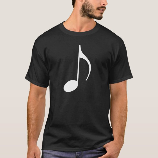 T-shirt chemise simple de note (Devant)