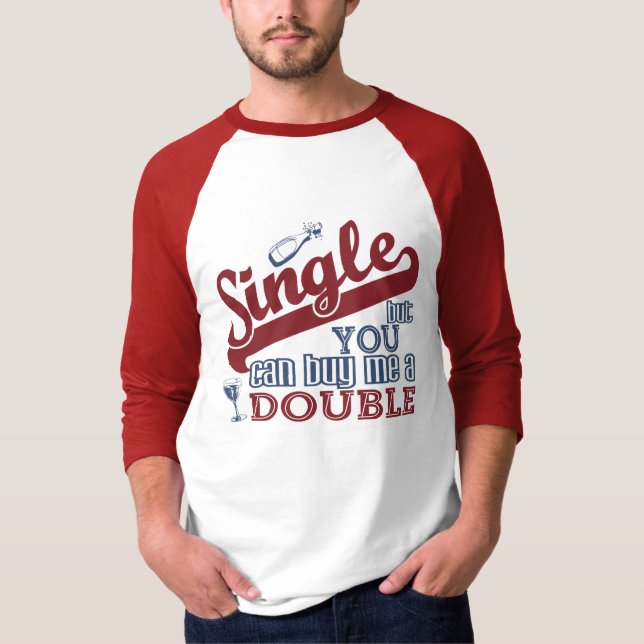 T-shirt Chemise SINGLE - choisir style & couleur (Devant)