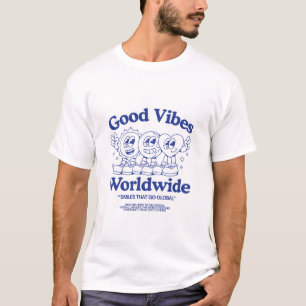 T-shirt Chemise Smiley Good Vibes Worldwide