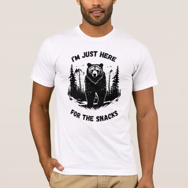 T-shirt Chemise Snack Mens Drôle (Devant)