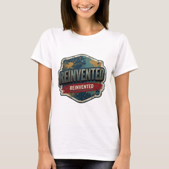 T-shirt Chemise Snappy Silver REINVENTED Statement (Devant)