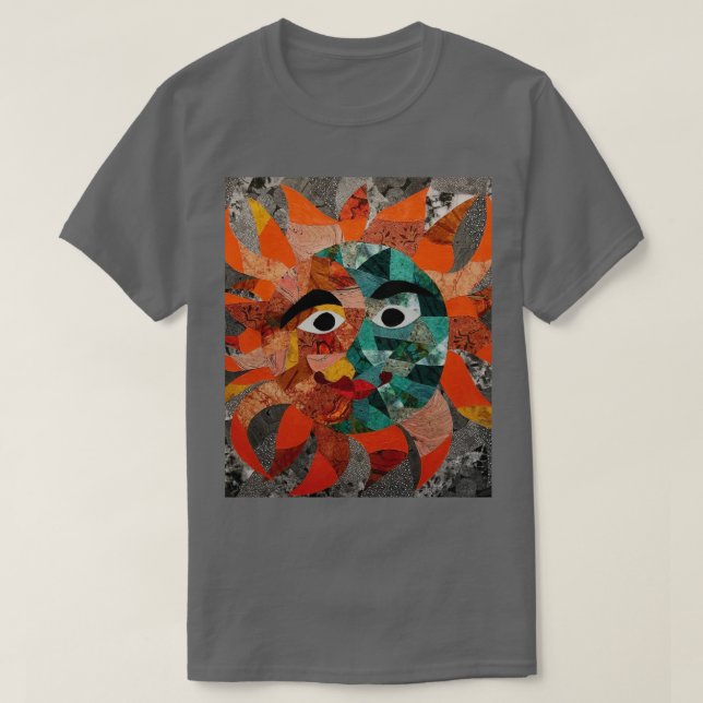 T-shirt Chemise soleil et lune (Design devant)