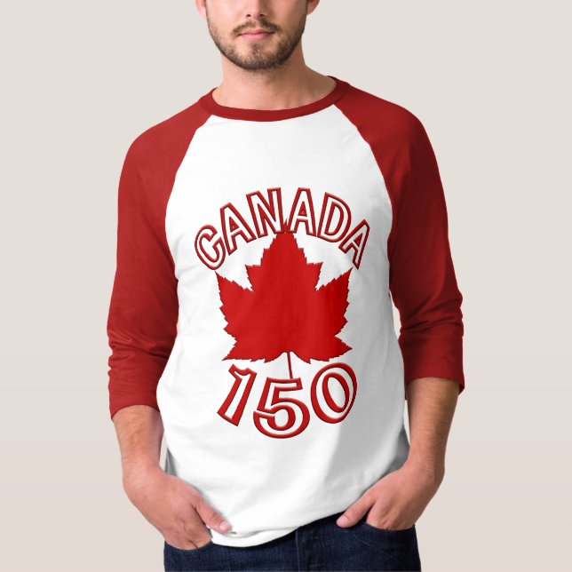 T-shirt Chemise souvenir Canada 150 Jersey Canada Feuille  (Devant)