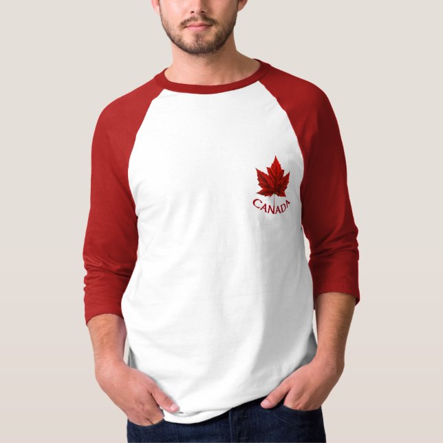 T-shirt Chemise Souvenir Canada de baseball masculin Jerse (Devant)