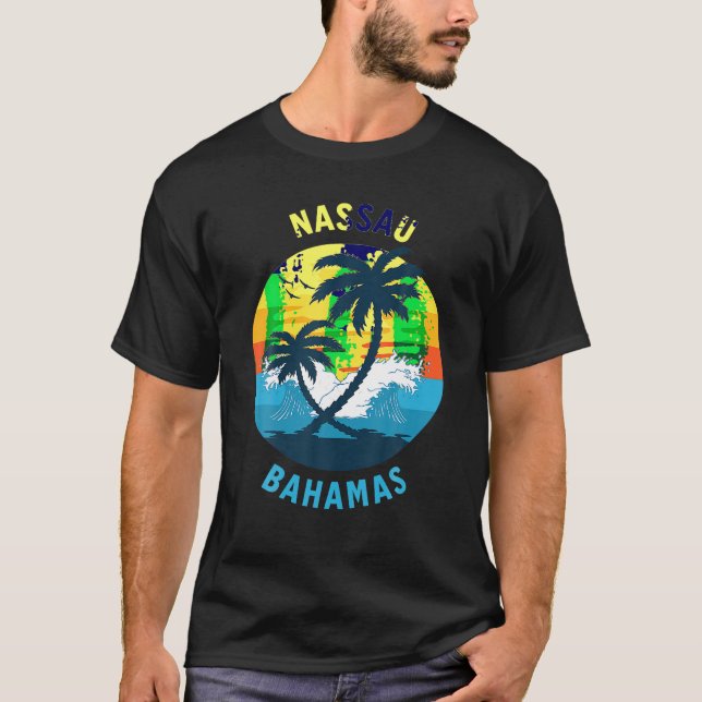 T-shirt Chemise Souvenir Nassau Bahamas (Devant)