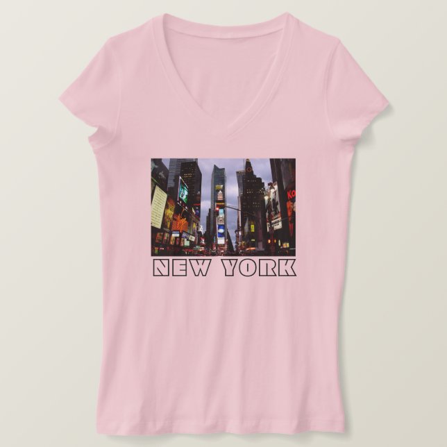 T-shirt Chemise souvenir New York Times Carré NYC Shirt (Design devant)