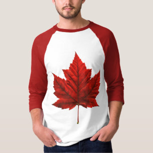 T-shirt Chemise Souvenirs de baseball Drapeau du Canada po