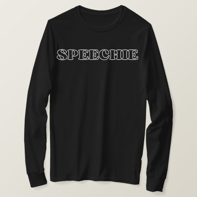 T-shirt Chemise SPEECHIE, Cadeau d'orthophoniste,  (Design devant)