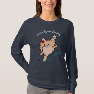 T-shirt Chemise spirale à patinage artistique de Cute Pom