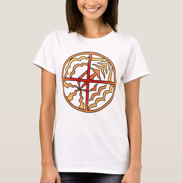 T-shirt Chemise spirituelle tribale féminine des Premières (Devant)