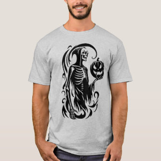 T-shirt Chemise squelette d'Halloween Abstraite