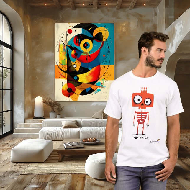 T-shirt Chemise squelette orange IMMORTEL - De conception (Créateur téléchargé)