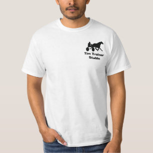 T-shirt Chemise stable personnalisée de course d'attelages