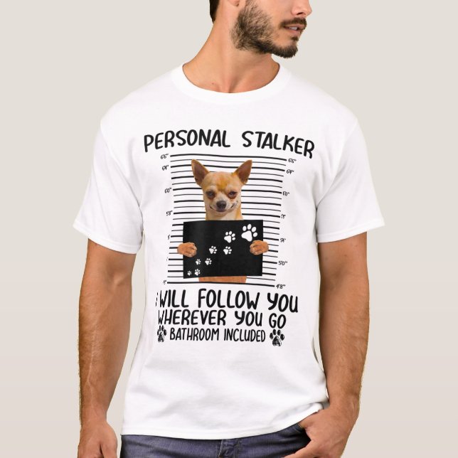T-shirt Chemise Stalker personnelle, poodle chemise poodie (Devant)