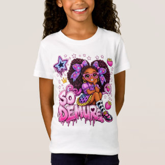 T-Shirt Chemise StarBerry™ So Demure Violet Néon Graffiti