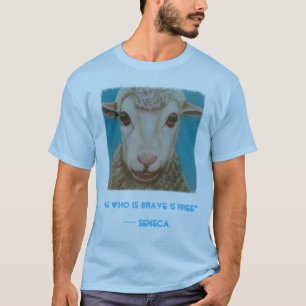 T-shirt Chemise stoïque de moutons avec la citation de