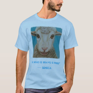 T-shirt Chemise stoïque de moutons avec la citation de