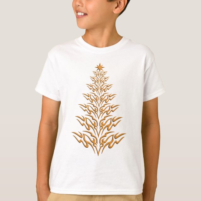 T-shirt Chemise stylée Arbre de Noël (Devant)