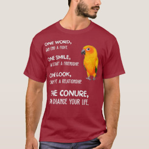 T-shirt Chemise Sun Conure One Conure Parrot Bird Change