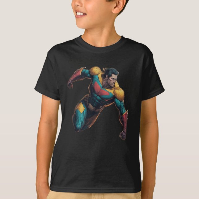 T-shirt "Chemise super-héros maître Gravity : Puissance re (Devant)