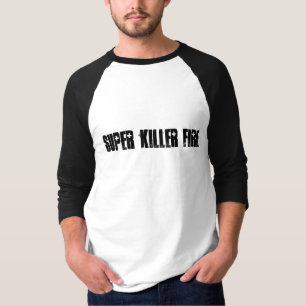 T-shirt Chemise superbe de douille du feu 3/4 de tueur
