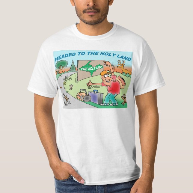 T-SHIRT CHEMISE SUPÉRIEURE DE PÉNINSULE DE YOOPER %PIPE% (Devant)